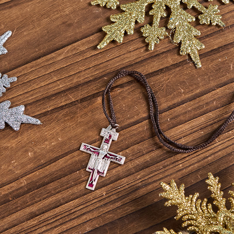 Christiandiscipleshop St. Francis San Damiano Cross Pendant Necklace | A Symbol of Faith and Peace
