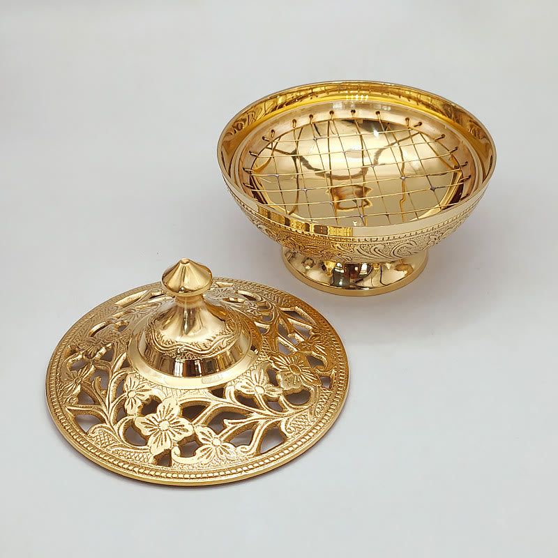 Christiandiscipleshop Elegant Golden Incense Burner: A Symbol of Reverence and Prayer