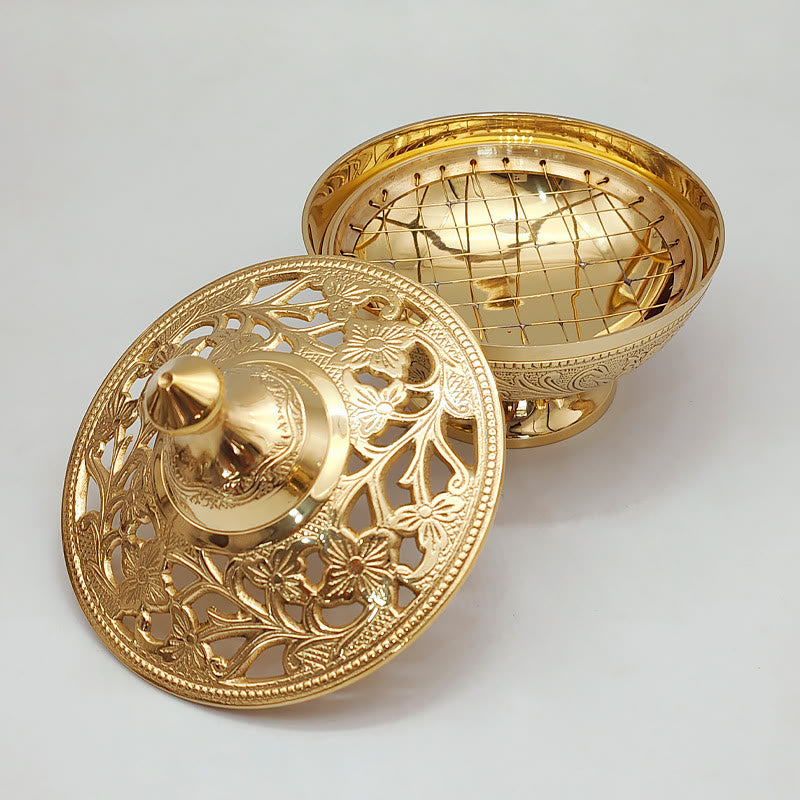 Christiandiscipleshop Elegant Golden Incense Burner: A Symbol of Reverence and Prayer