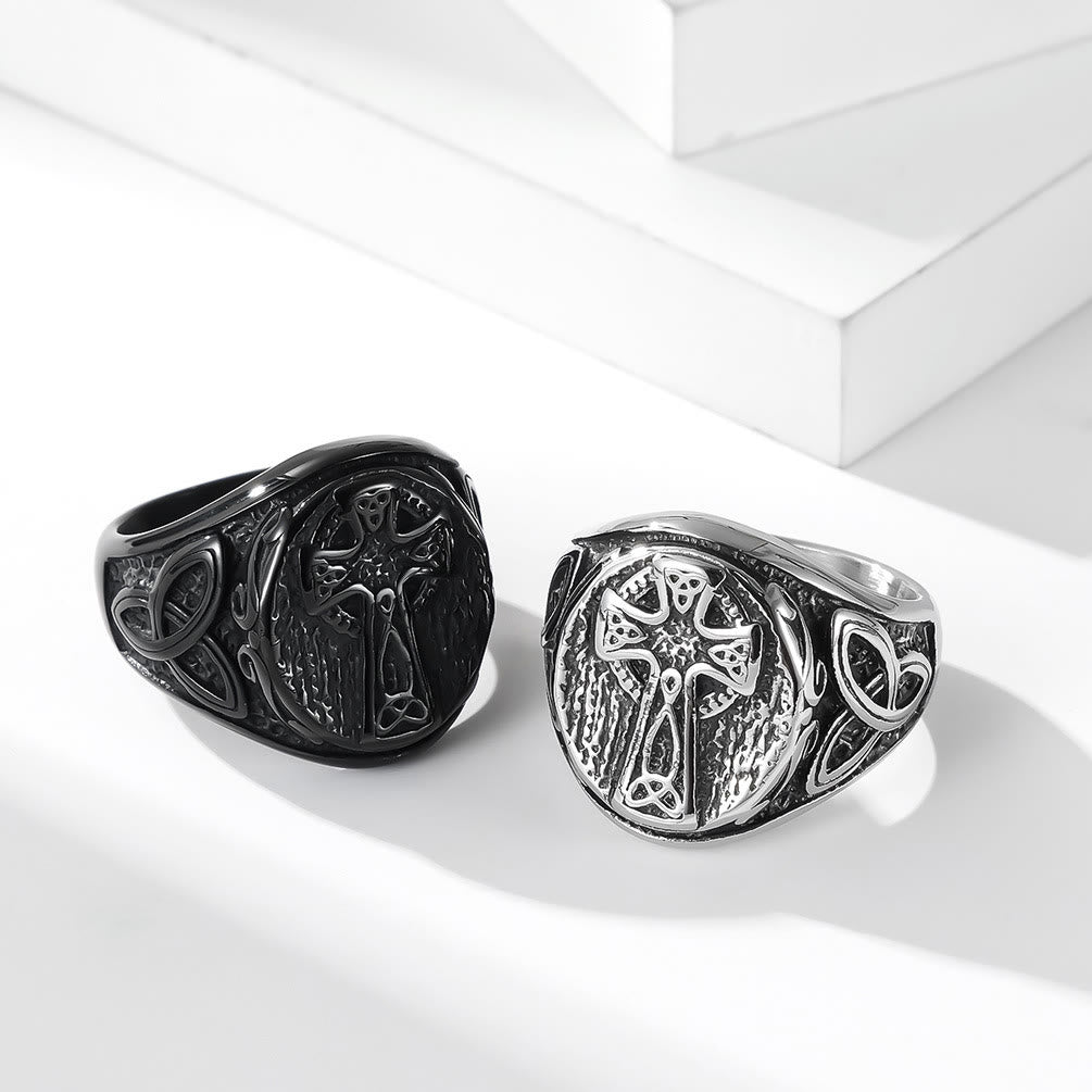 Christiandiscipleshop Eternal Faith Celtic Cross Ring - A Symbol of Timeless Devotion