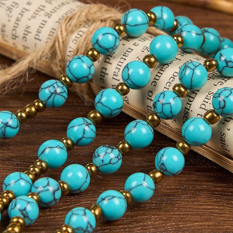 christiandiscipleshop Miraculous Medal & Crucifix of 8 mm Round Blue Acrylic Nylon Cord Rosary