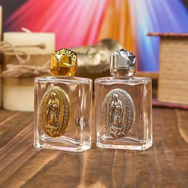 Christiandiscipleshop Exclusive Crafted Our Lady of Guadalupe Holy Water Bottle - A Vessel of Blessing and Protection