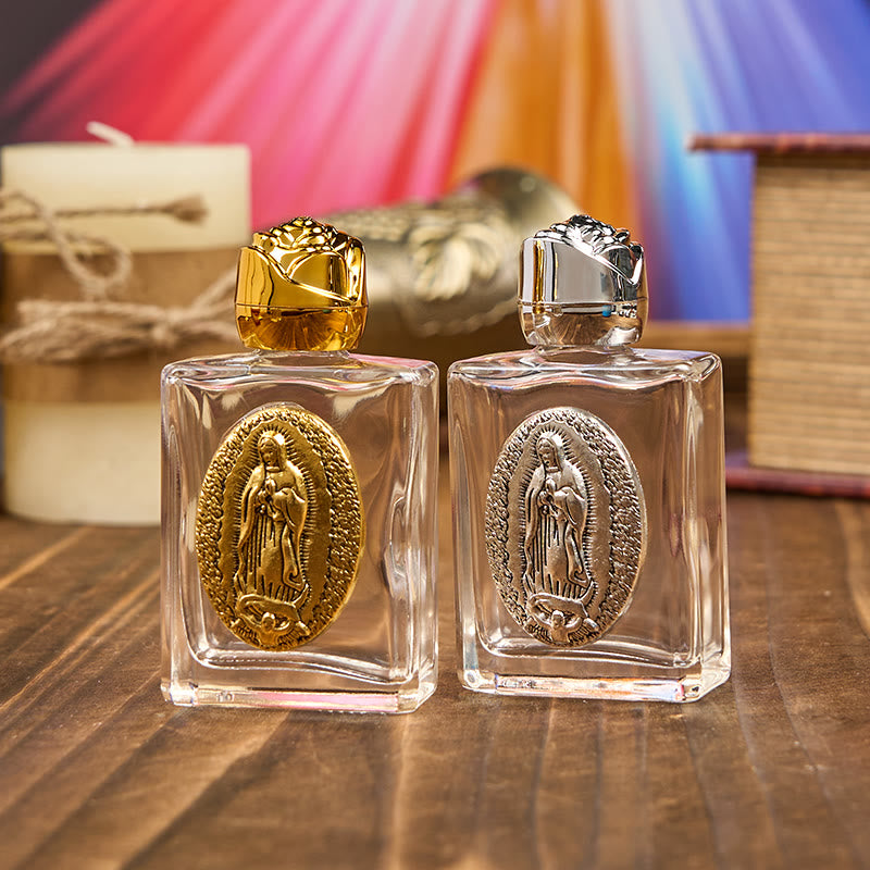 Christiandiscipleshop Exclusive Crafted Our Lady of Guadalupe Holy Water Bottle - A Vessel of Blessing and Protection
