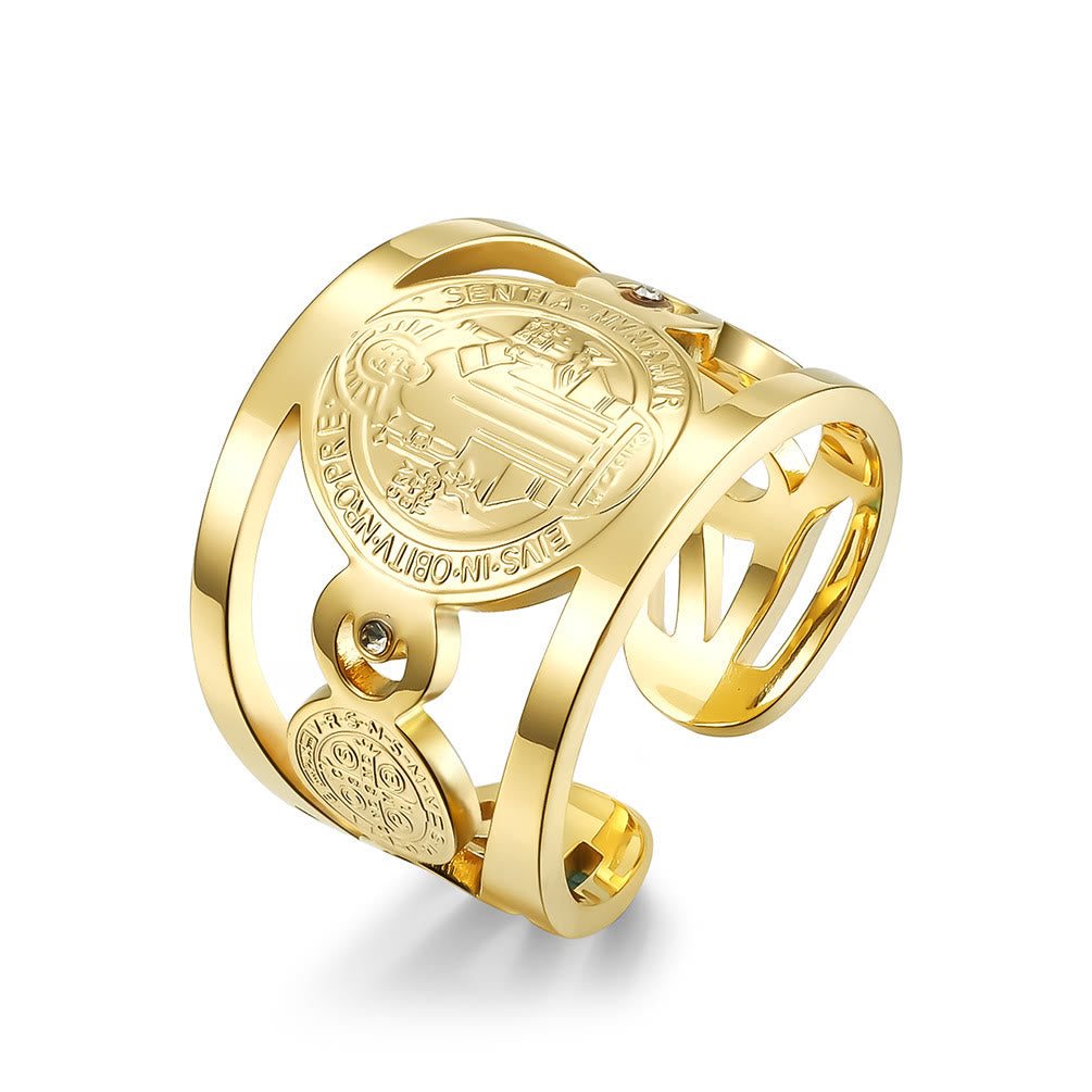 Christiandiscipleshop St. Benedict Ring - Divine Protection and Eternal Blessings
