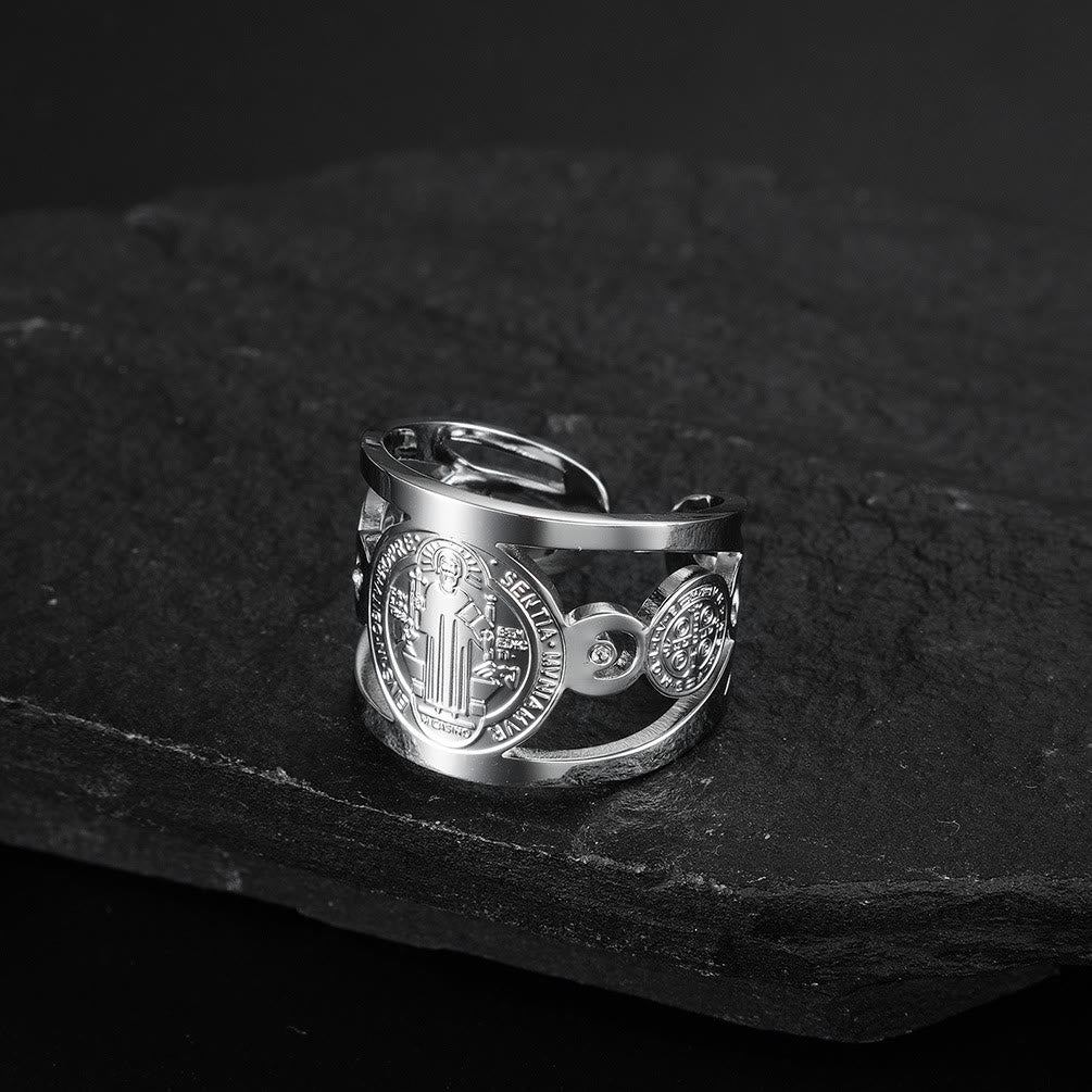 Christiandiscipleshop St. Benedict Ring - Divine Protection and Eternal Blessings