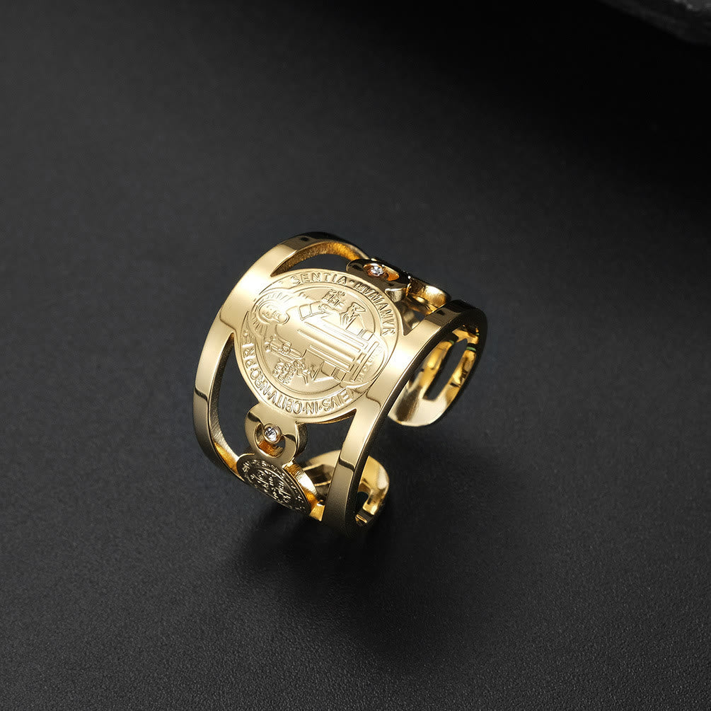Christiandiscipleshop St. Benedict Ring - Divine Protection and Eternal Blessings