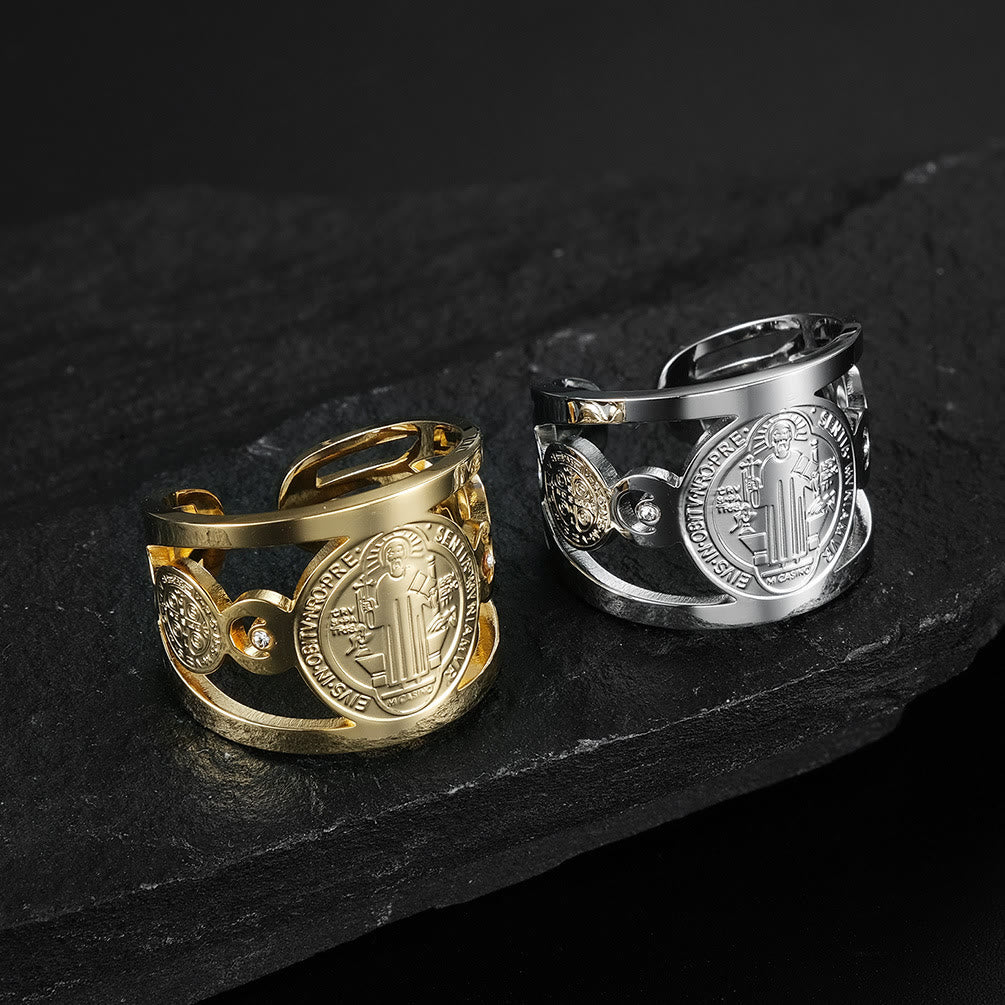 Christiandiscipleshop St. Benedict Ring - Divine Protection and Eternal Blessings