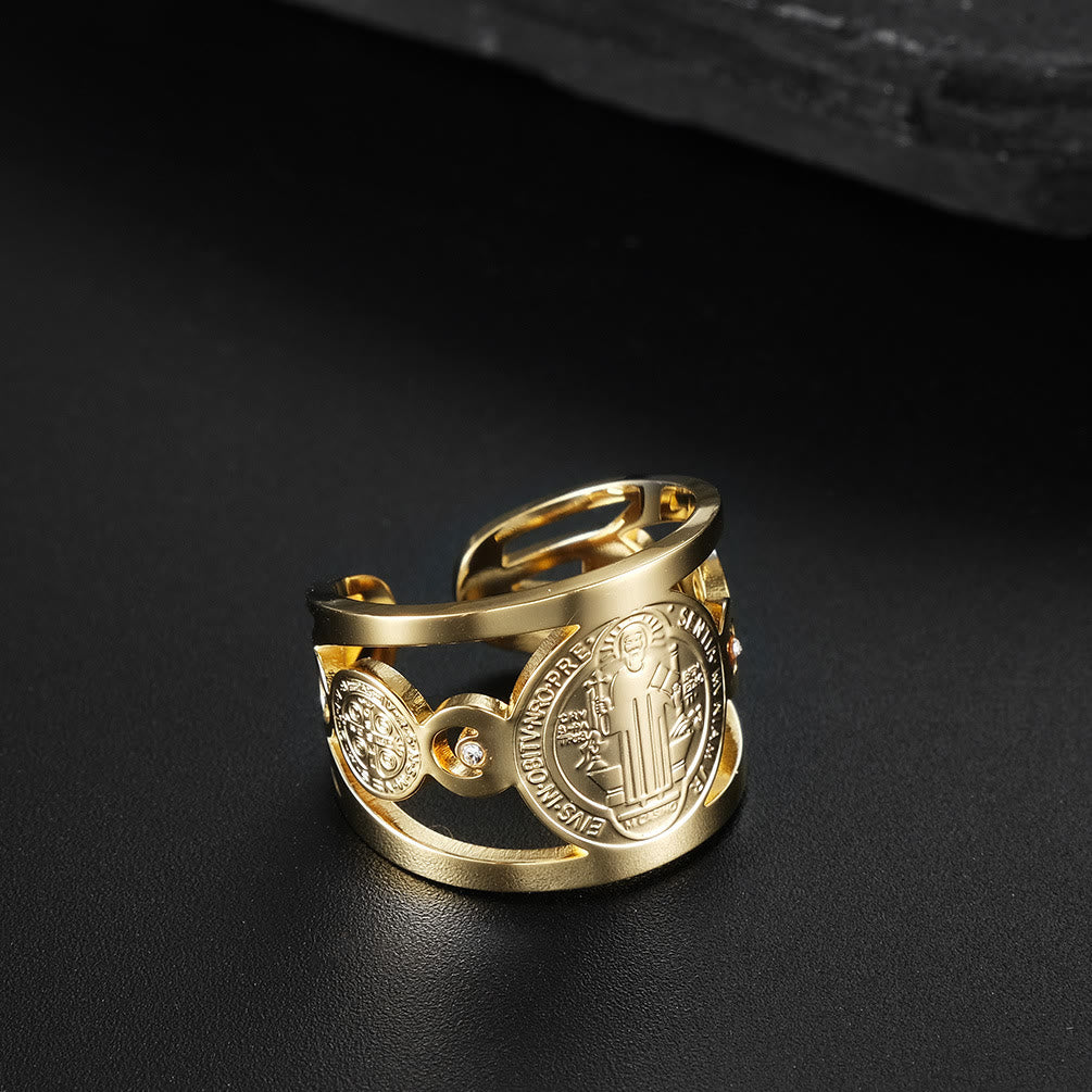 Christiandiscipleshop St. Benedict Ring - Divine Protection and Eternal Blessings