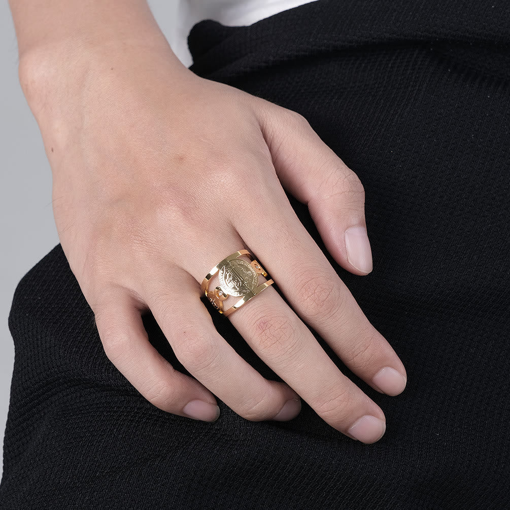 Christiandiscipleshop St. Benedict Ring - Divine Protection and Eternal Blessings