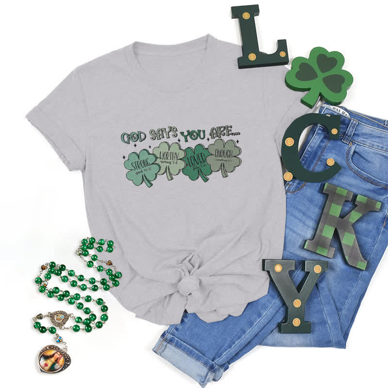 Christiandiscipleshop Divine Shamrock: God's Promises Faith-Inspired T-Shirt