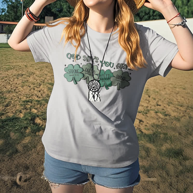 Christiandiscipleshop Divine Shamrock: God's Promises Faith-Inspired T-Shirt