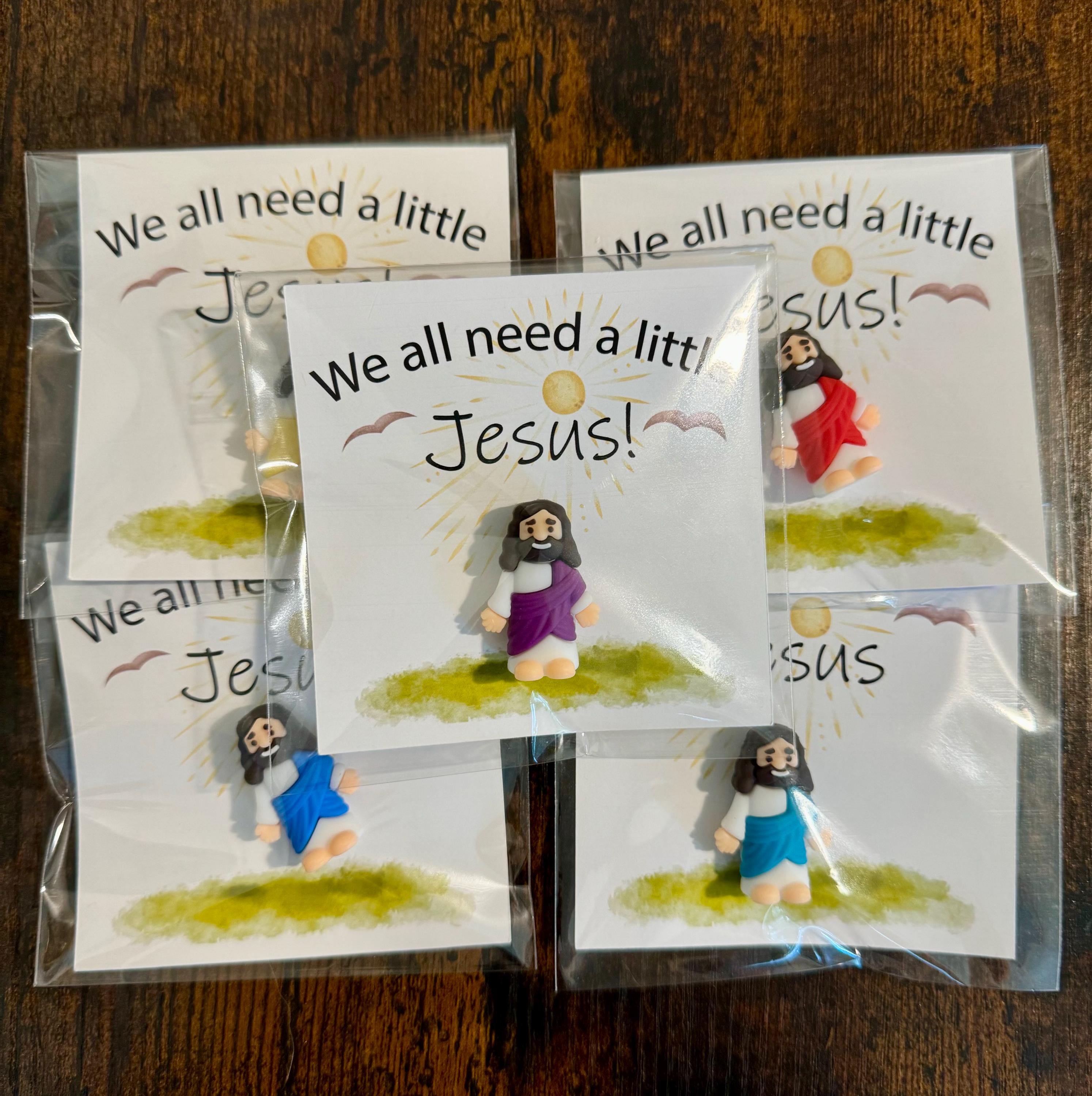 Christianartworkshop 5/10/20/30pcs We All Need A Little Jesus Figurine – A Touch of Divine Presence Mother's Day Gift