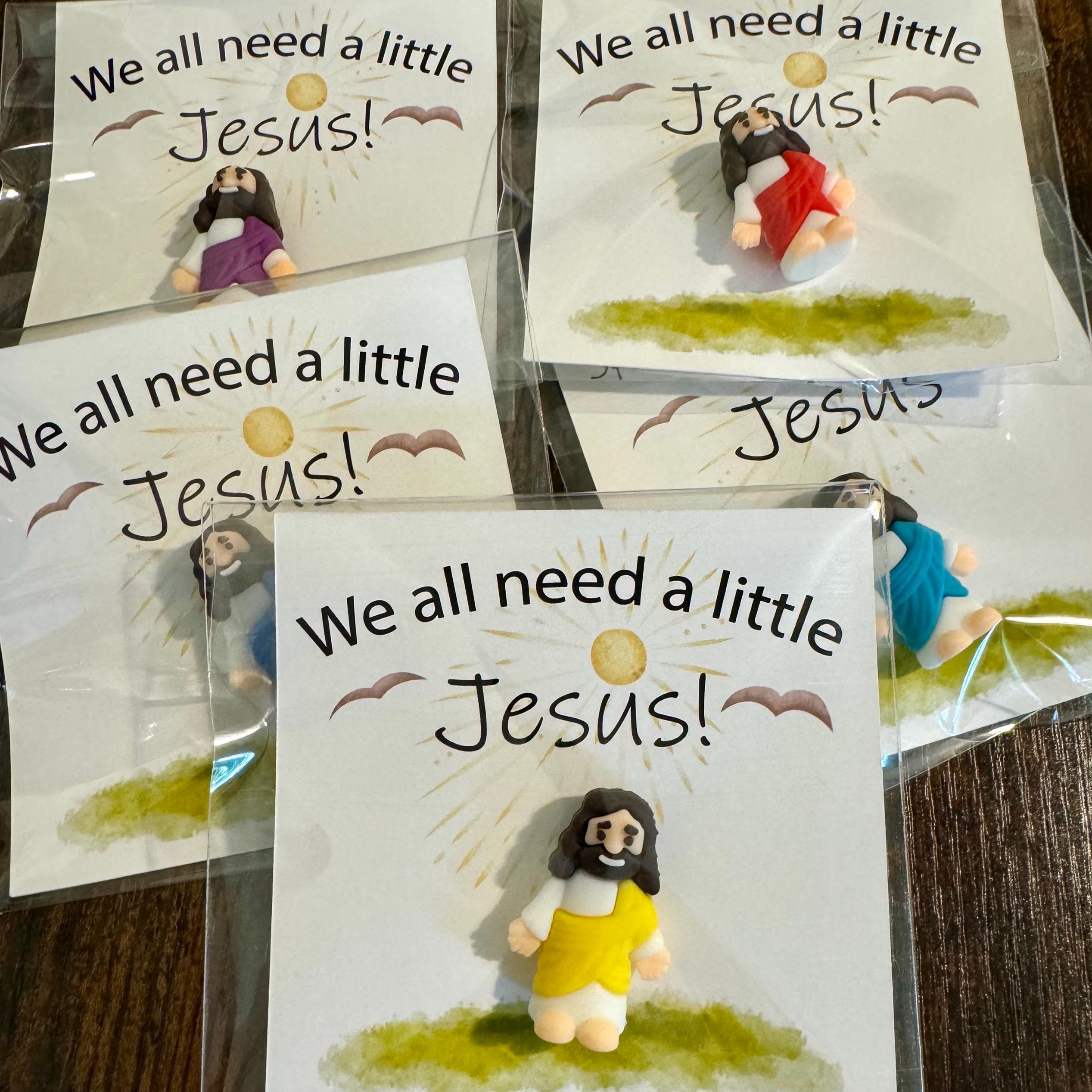 Christianartworkshop 5/10/20/30pcs We All Need A Little Jesus Figurine – A Touch of Divine Presence Mother's Day Gift