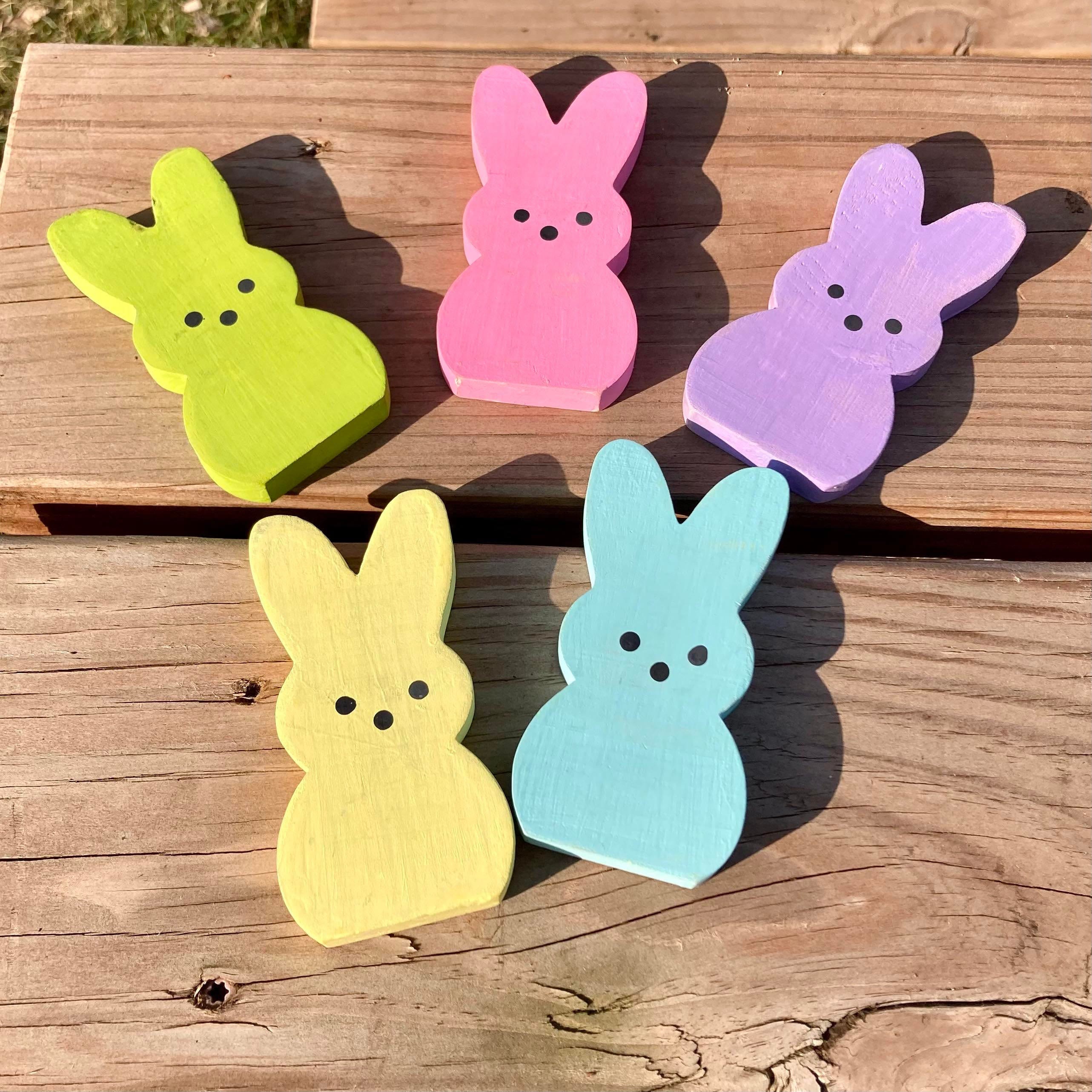 Christianartworkshop 3pcs/set Colorful Peeps Decorations - Adorable Design for Easter