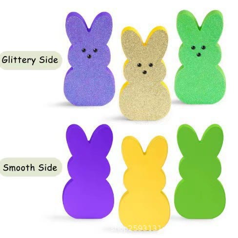 Christianartworkshop 3pcs/set Colorful Peeps Decorations - Adorable Design for Easter