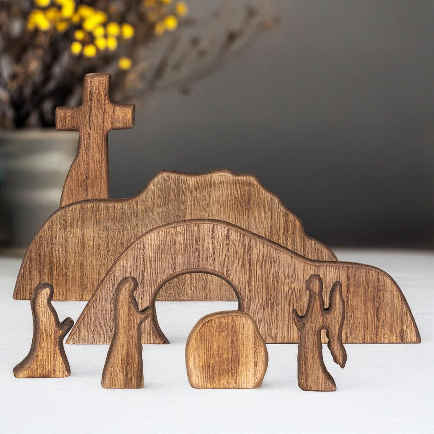 christiandiscipleshop He is Risen The Empty Tomb Easter Scene Ornament - Celebrate the Spirit of Resurrection