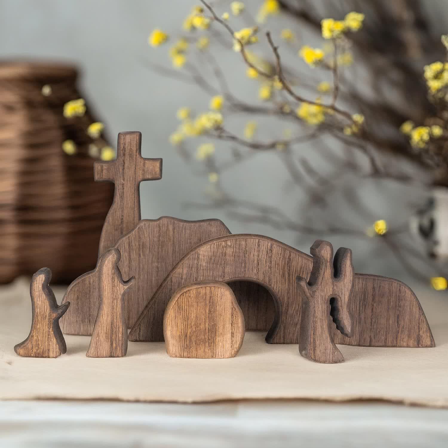 christiandiscipleshop He is Risen The Empty Tomb Easter Scene Ornament - Celebrate the Spirit of Resurrection