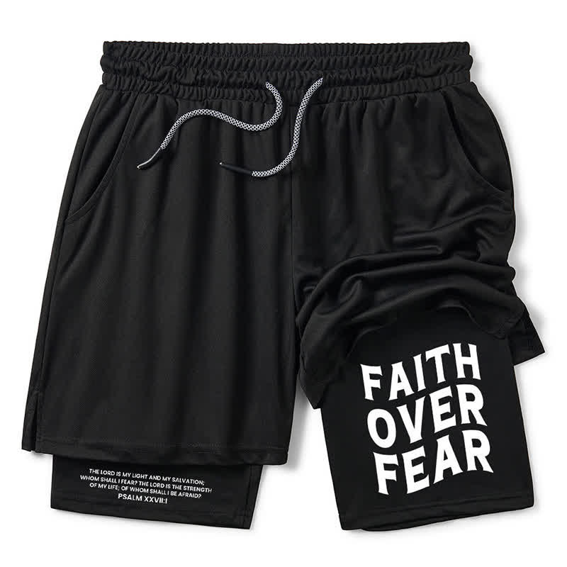 Christiandiscipleshop Faith Over Fear Christian Performance Shorts