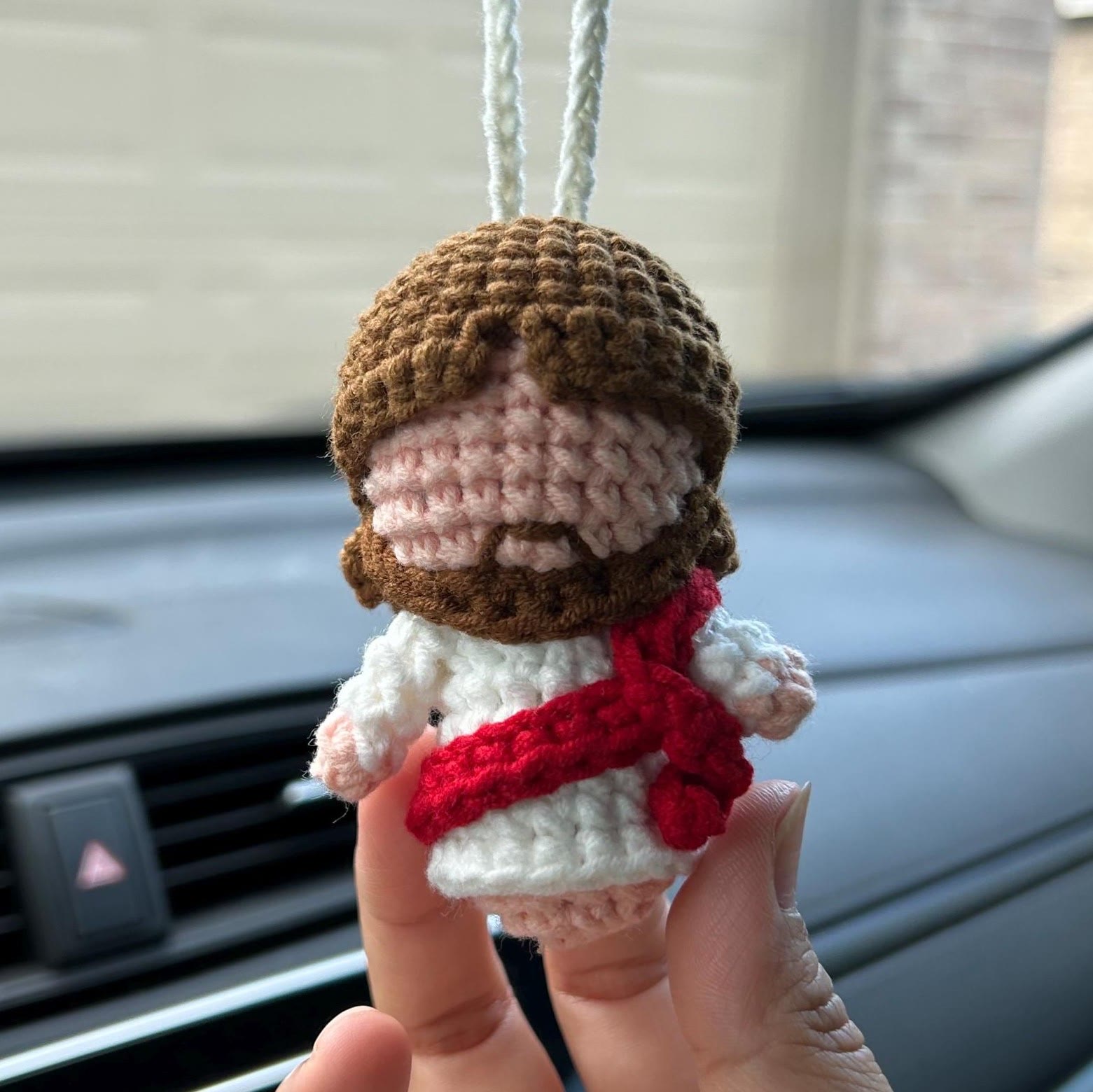 christiandiscipleshop Jesus Crochet Keychain/Pendant - A Beautiful Reminder of Christ's Love