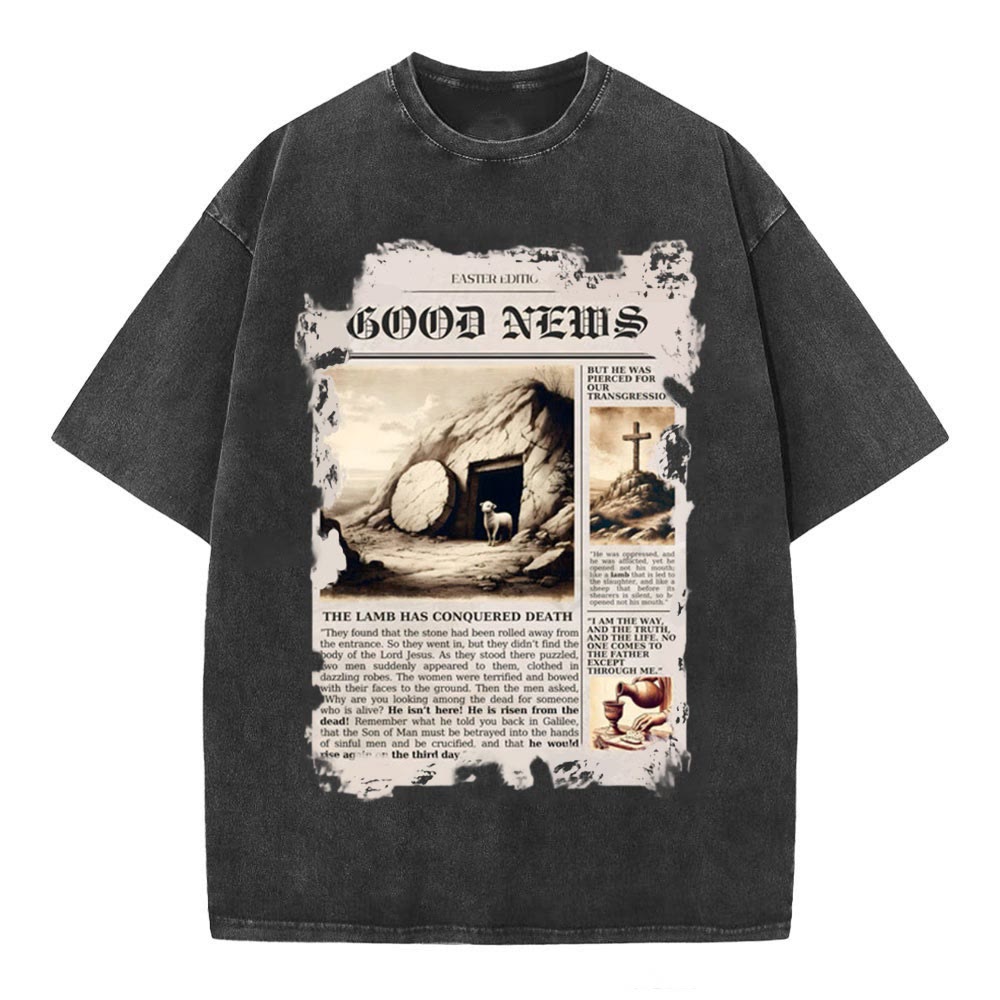 Christiandiscipleshop Good News Christian Washed T-Shirt