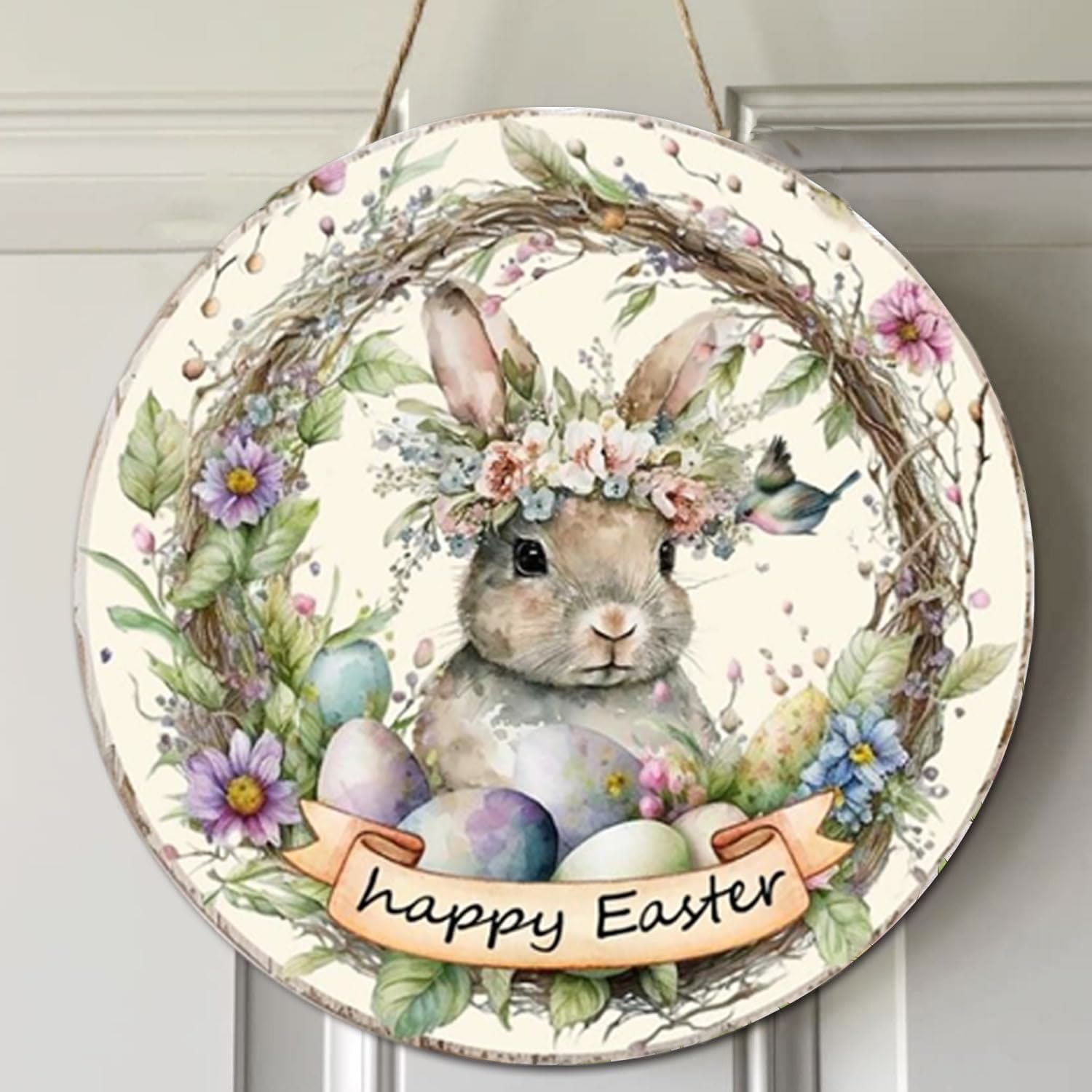 Christiandiscipleshop Easter Bunny Hanging Pendant: Enchanted Bunny Garden Hanging Ornament
