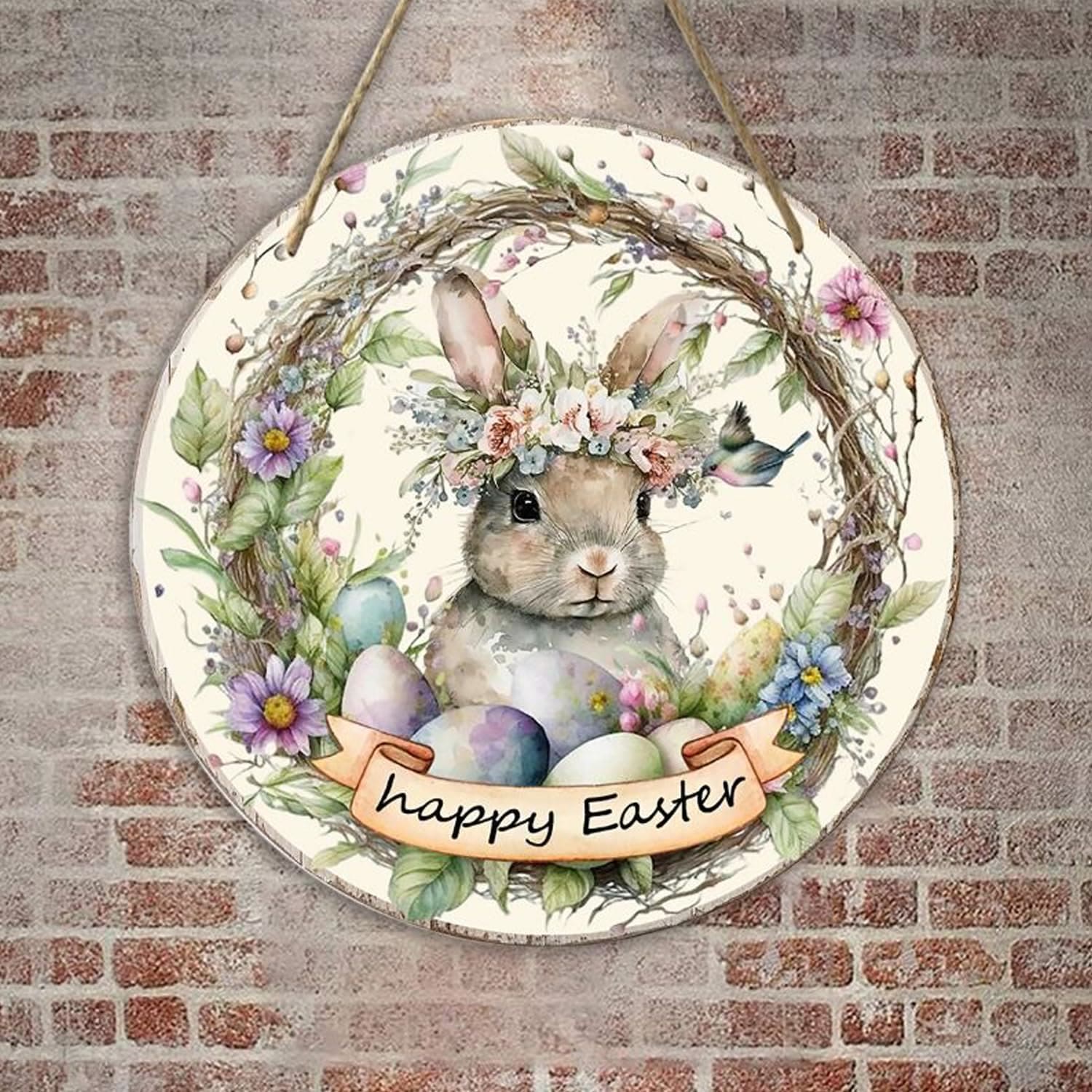 Christiandiscipleshop Easter Bunny Hanging Pendant: Enchanted Bunny Garden Hanging Ornament