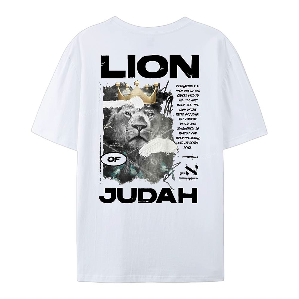 christiandiscipleshop Lion Of Judan Cotton T-Shirt