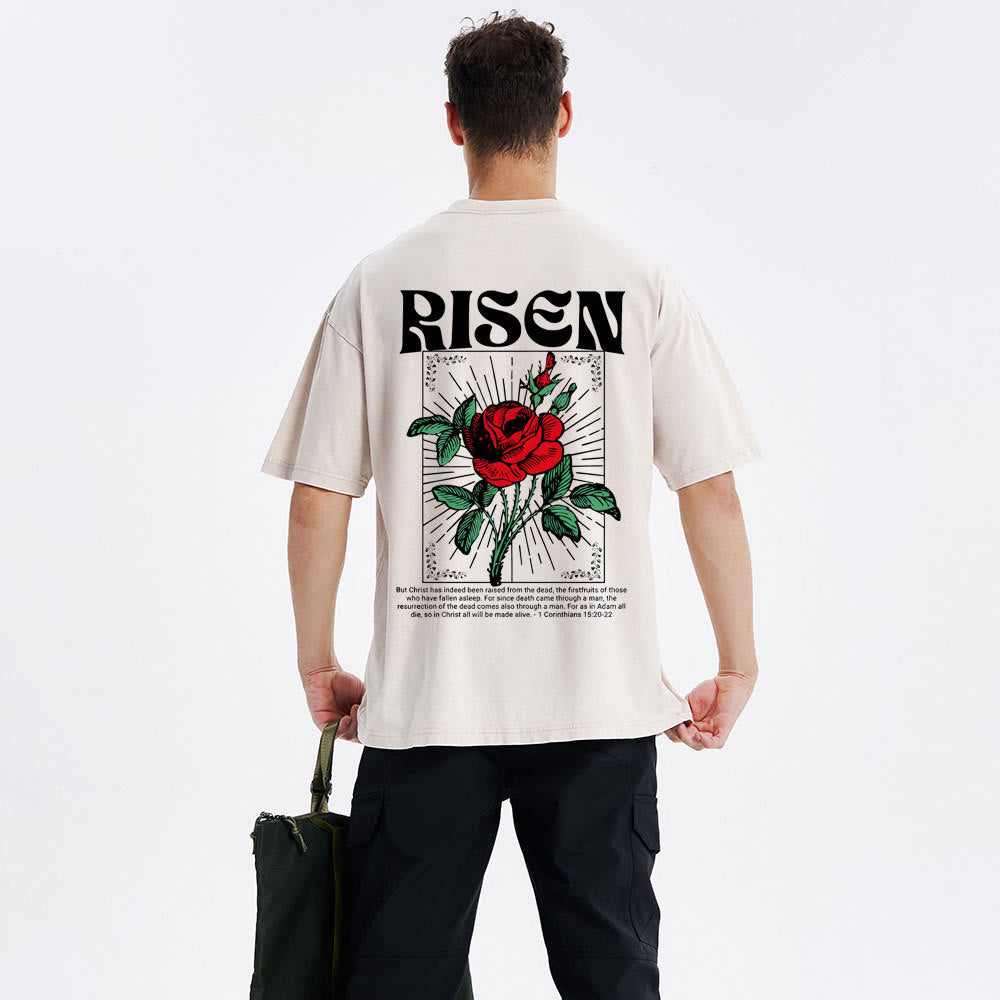 Christiandiscipleshop Risen Christian Washed T-Shirt