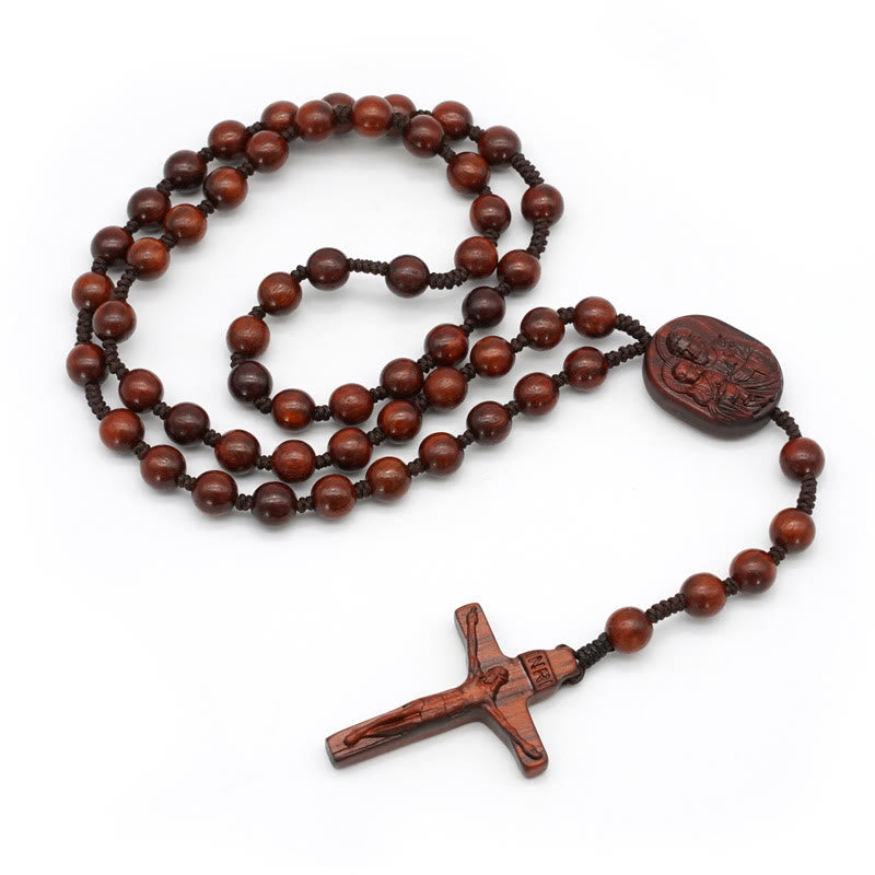 Christiandiscipleshop Olive Wood Beads Crucifix Prayer Rosary