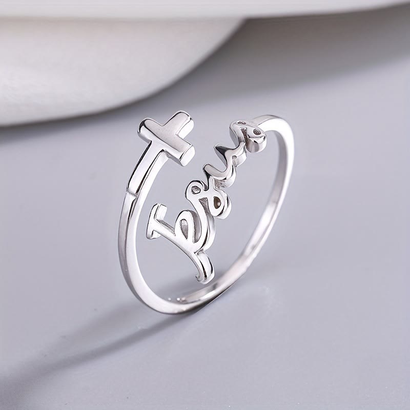 christiandiscipleshop Jesus & Cross Ring: A Simple Yet Profound Testament of Faith