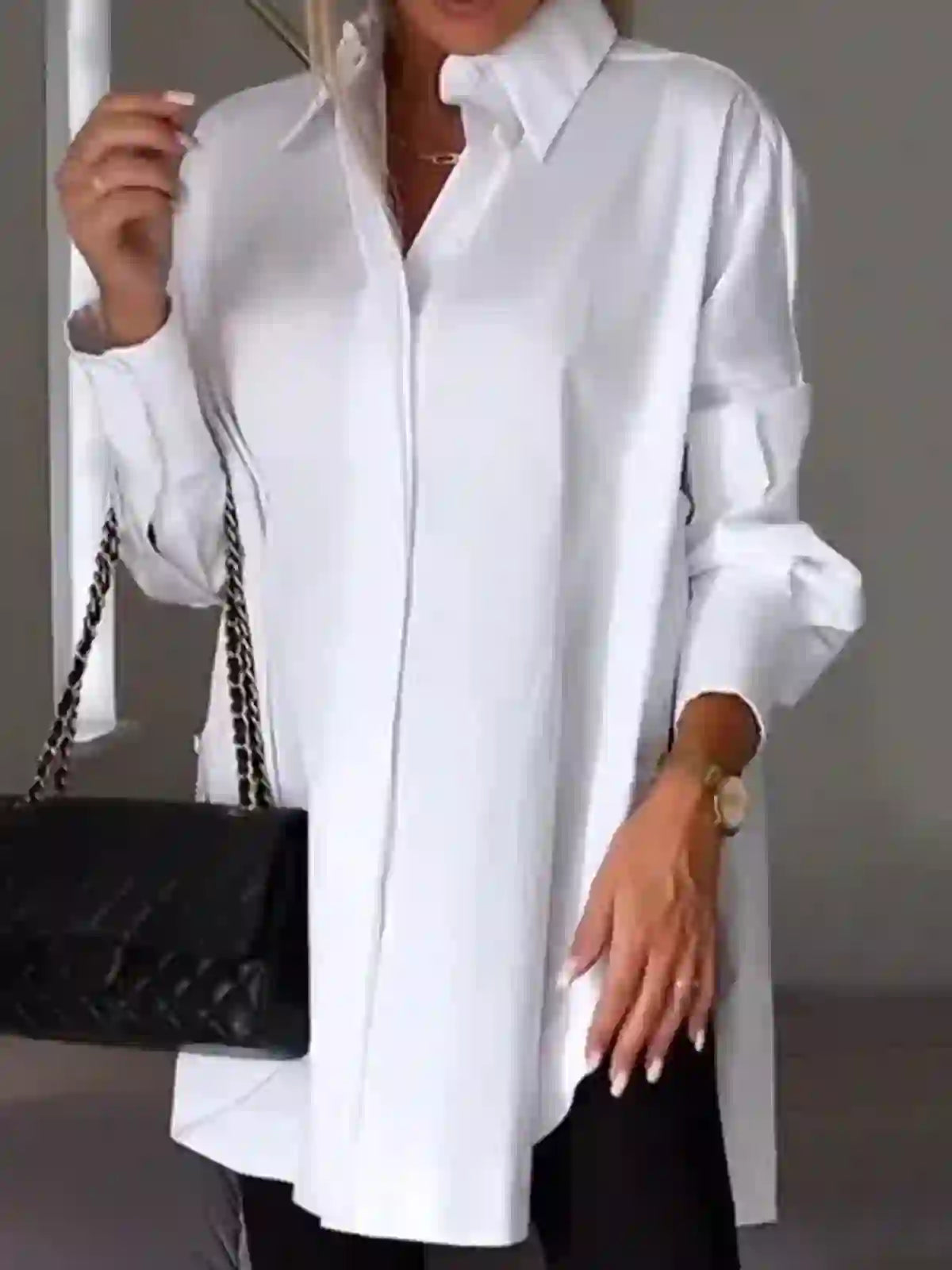 christiandiscipleshop Himmlisches Hemd mit Schlitz am Revers – Ihr klassisches Sonntagsoutfit im Licht Christi