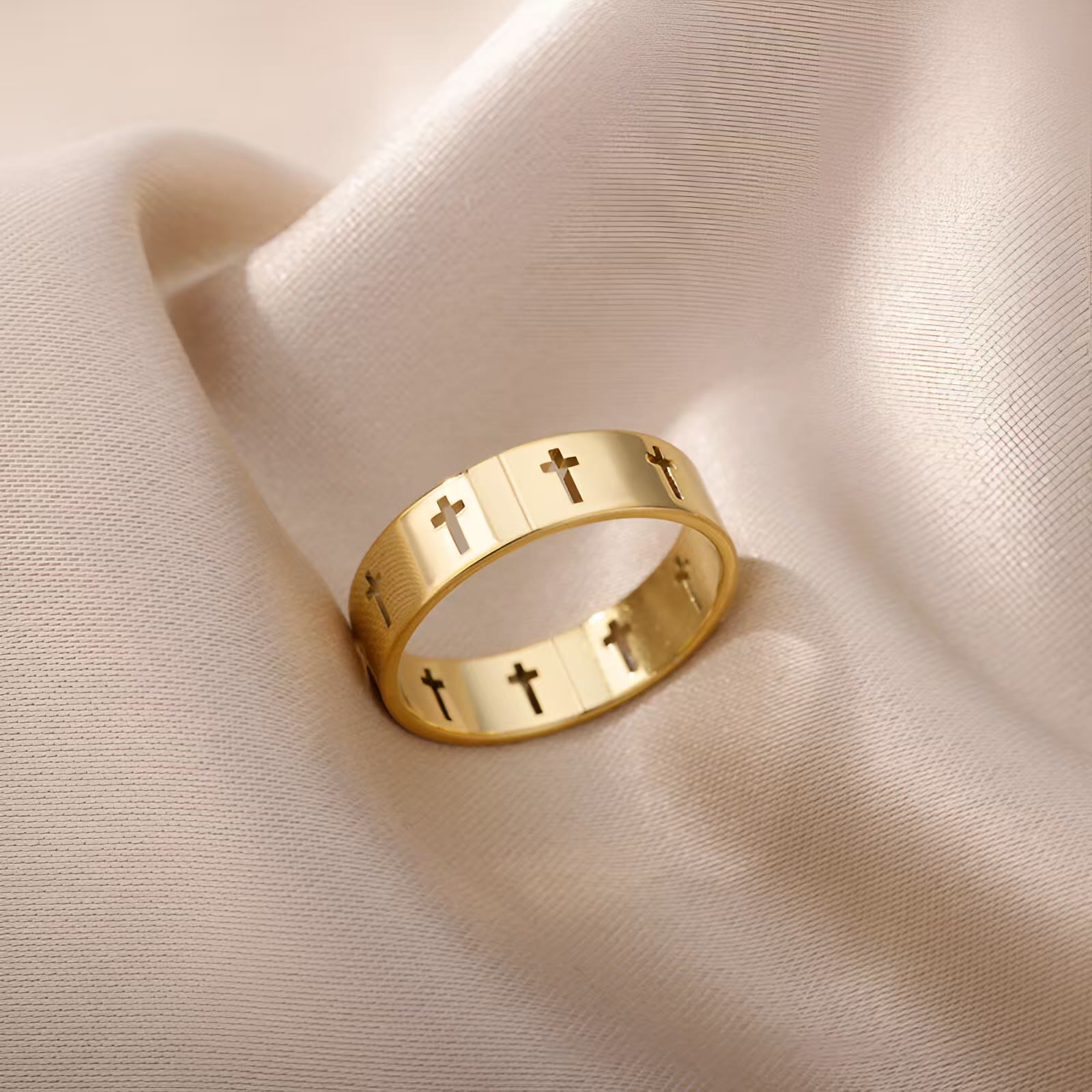Christiandiscipleshop Divine Gold Cross Ring: A Simple Yet Deep Expression of Devotion
