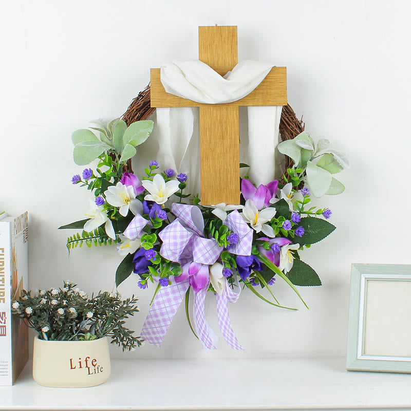 Christiandiscipleshop Spring Cross Wreath: A Poetic Fusion of Flowers and Faith