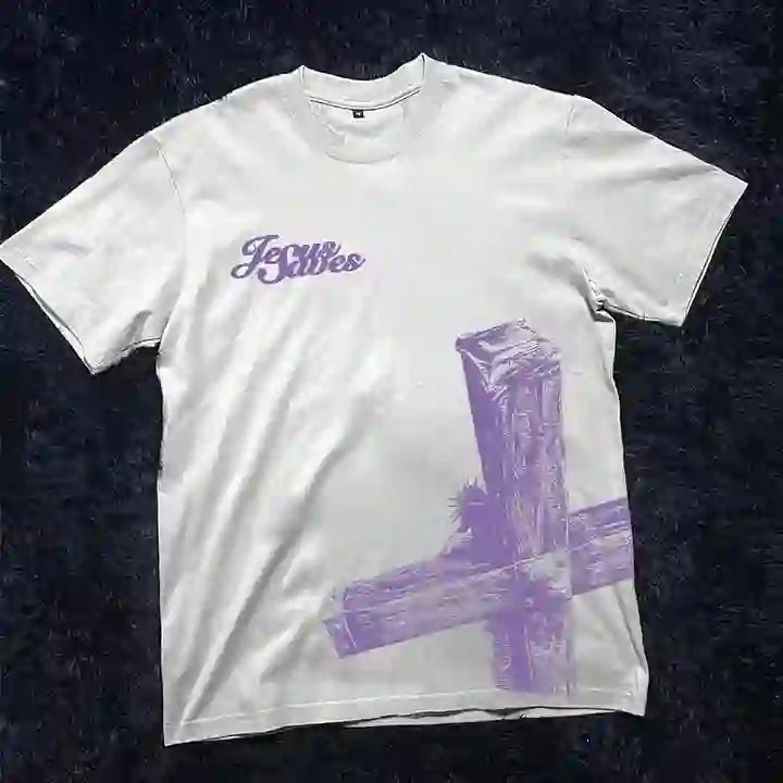 Christiandiscipleshop Sopula Jesus Saves Cross Print Graphic T-Shirt