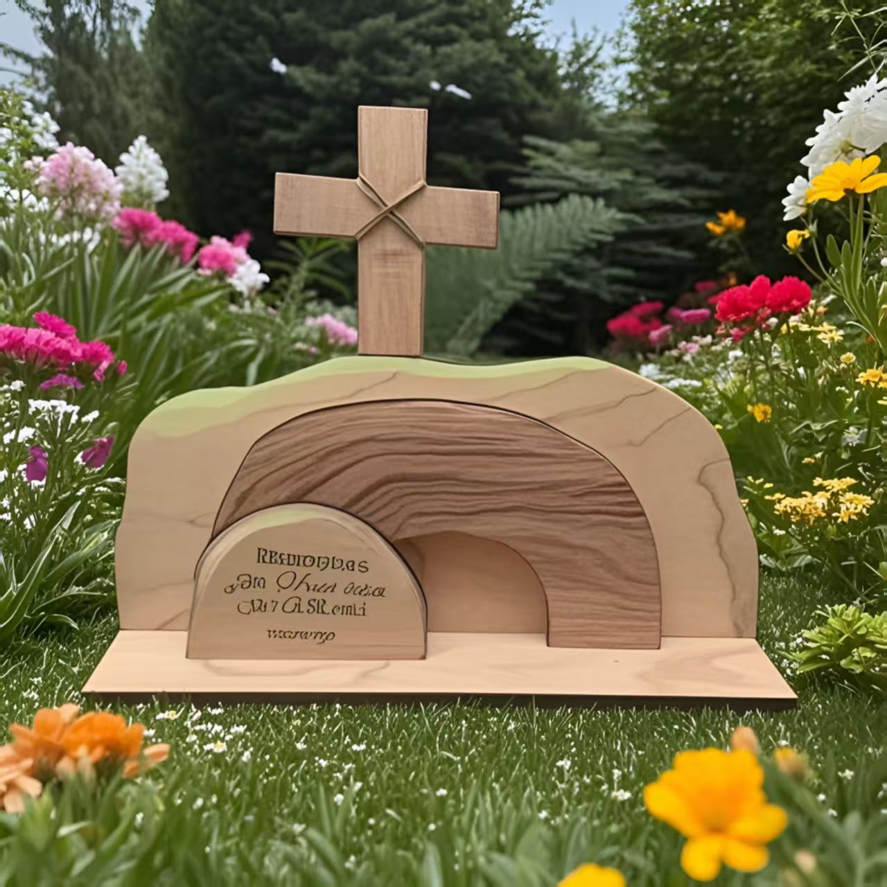 christiandiscipleshop The Empty Tomb Easter Scene And Cross Ornament