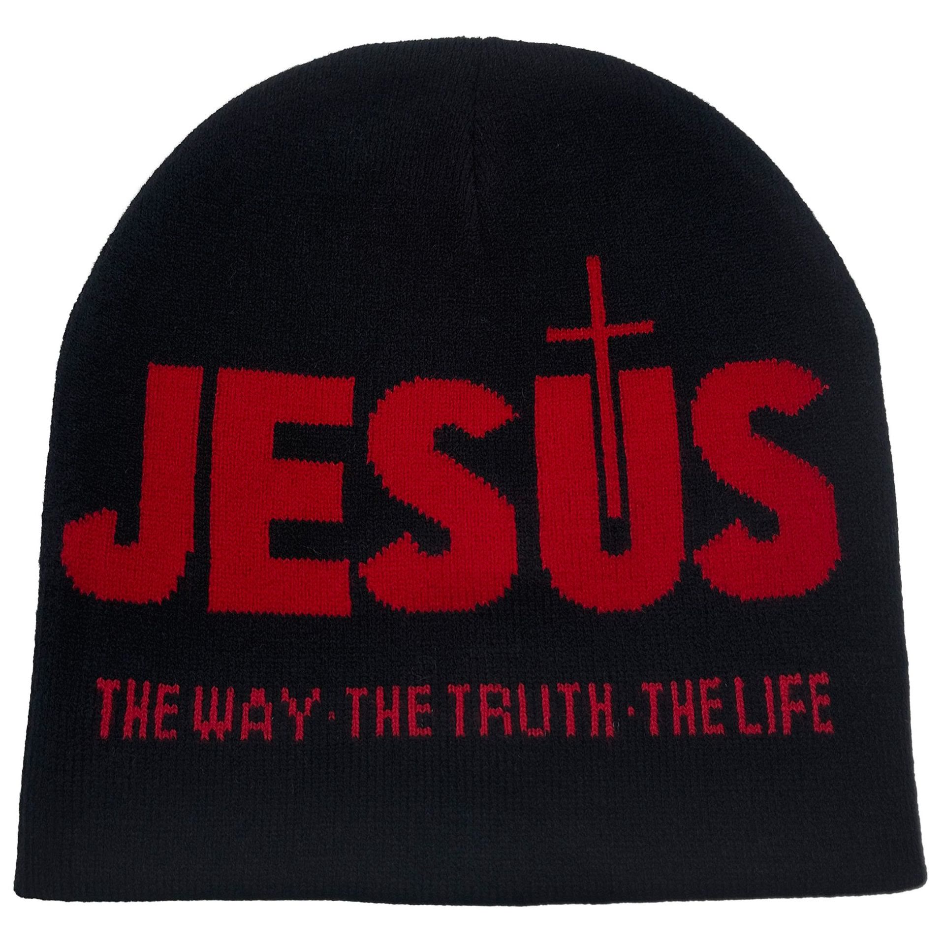 christiandiscipleshop JESUS Jacquard Autumn/Winter Outdoor Cycling Knit Hat