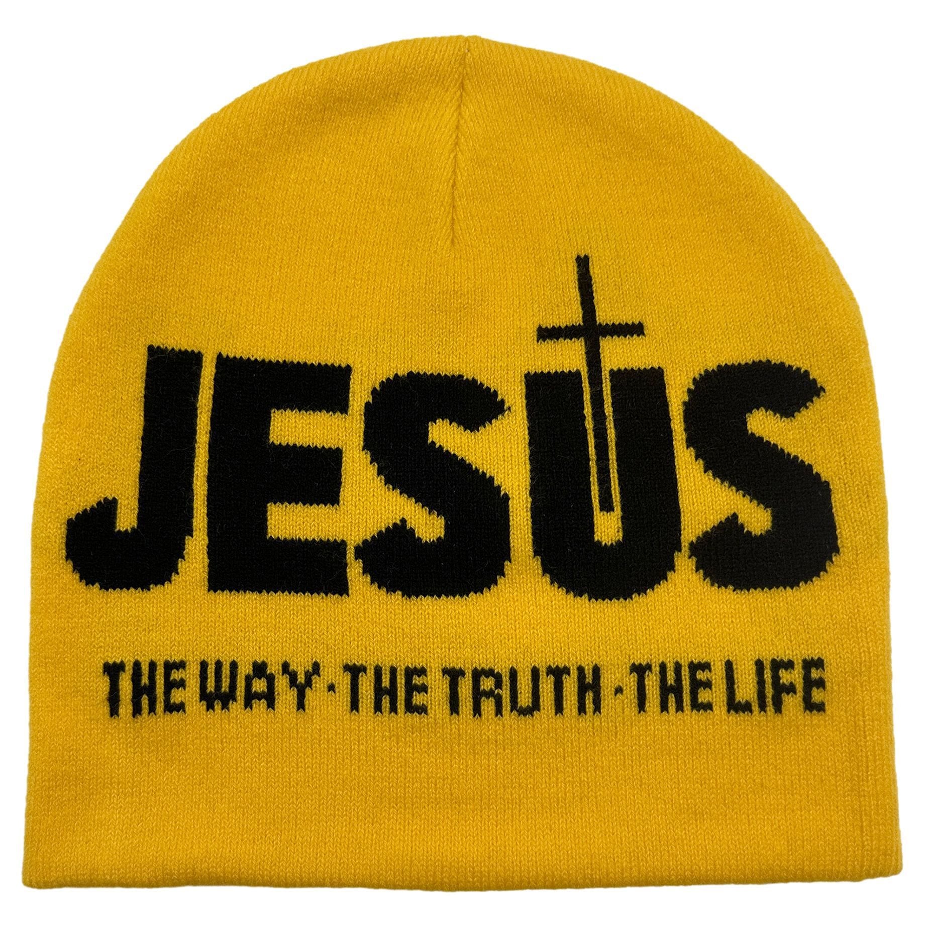 christiandiscipleshop JESUS Jacquard Autumn/Winter Outdoor Cycling Knit Hat