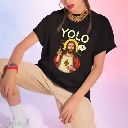 christiandiscipleshop YOLO JK Christian Easter Shirt