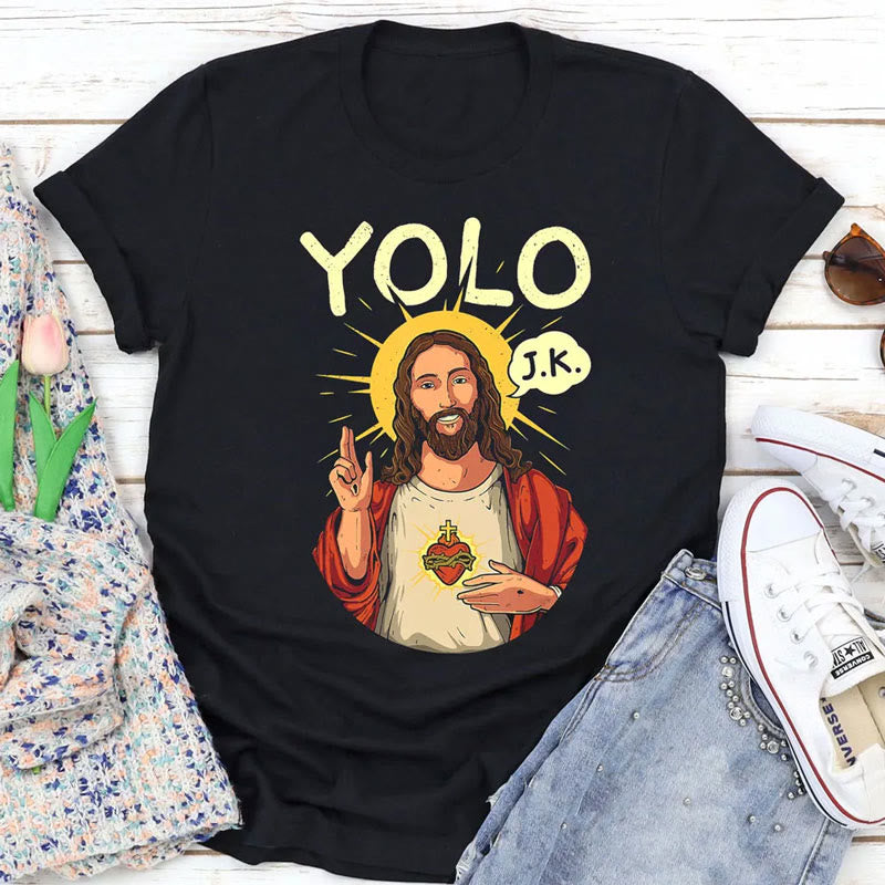 christiandiscipleshop YOLO JK Christian Easter Shirt