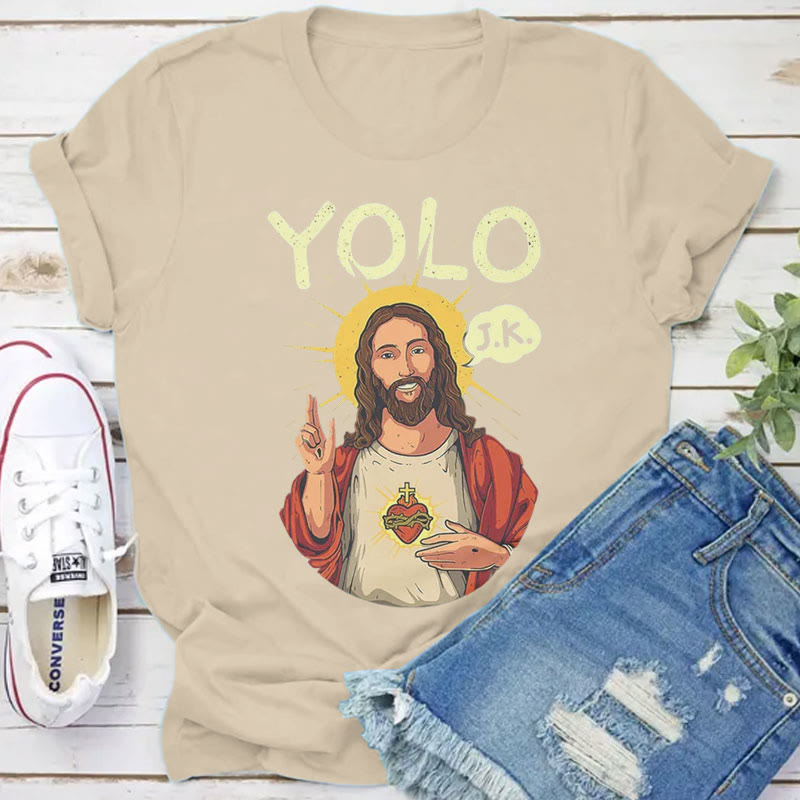 christiandiscipleshop YOLO JK Christian Easter Shirt
