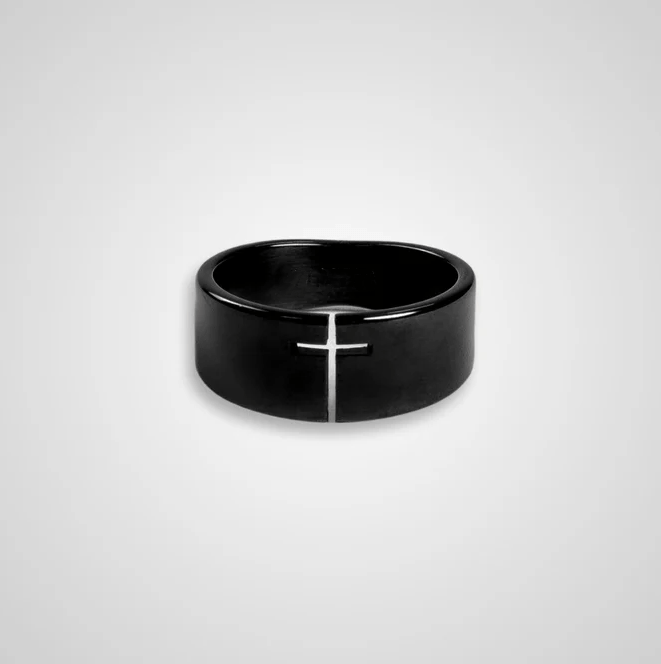 Christiandiscipleshop Eternal Faith Open-Work Cross Ring—A Symbol of Divine Connection