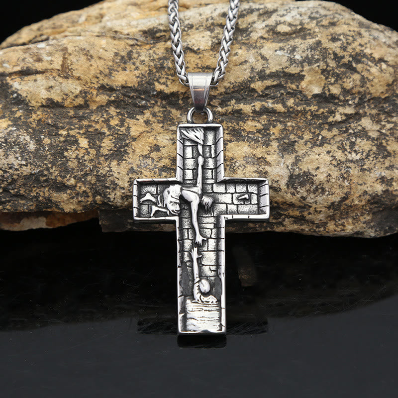 christiandiscipleshop Hands of Redemption Cross Necklace: A Testament of Divine Rescue
