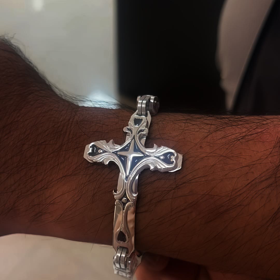 christiandiscipleshop Iron & Faith Men's Bracelet: Strength and Redemption in Every Link