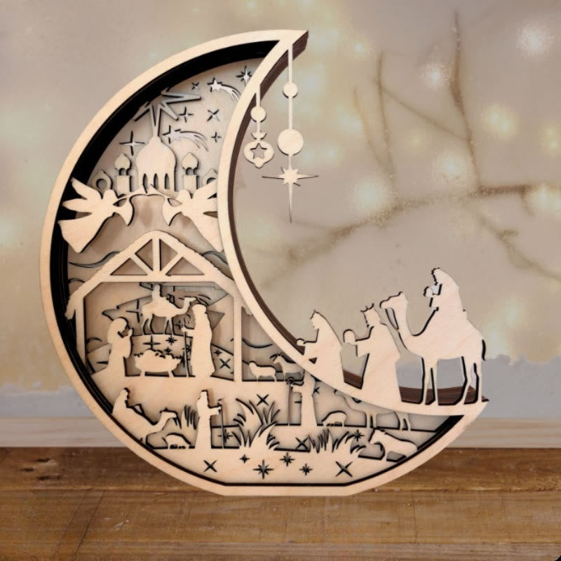 Christiandiscipleshop Easter Nativity Wooden Desktop Ornament - A Symbol of Hope and Renewal