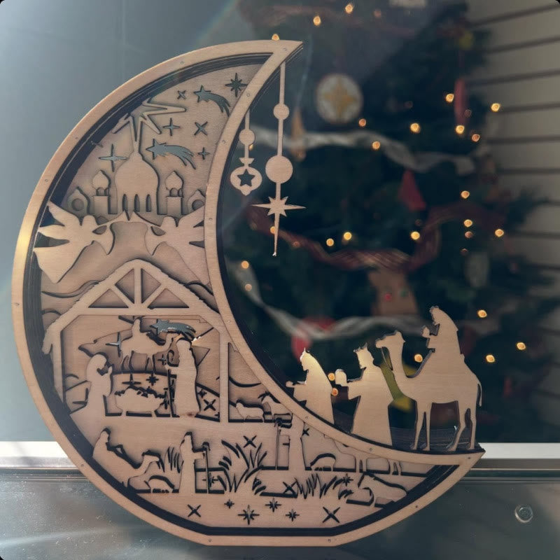 Christiandiscipleshop Easter Nativity Wooden Desktop Ornament - A Symbol of Hope and Renewal