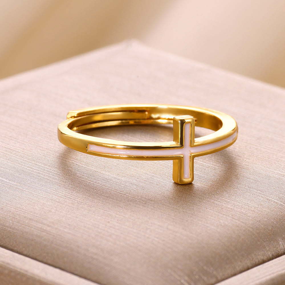 christiandiscipleshopthe The 4 styles Cross Golden Ring: A Symbol of Elegance and Faith