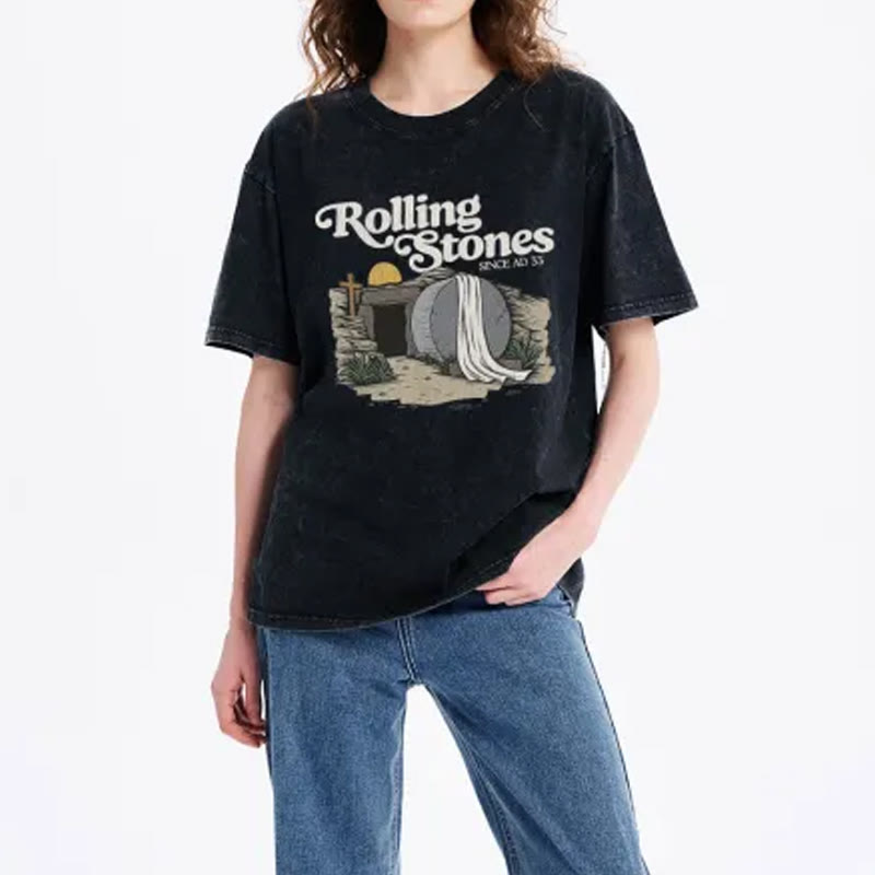 Christiandiscipleshop Rolling Stone Christian Washed T-Shirt