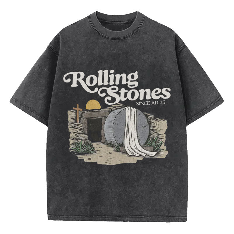 Christiandiscipleshop Rolling Stone Christian Washed T-Shirt