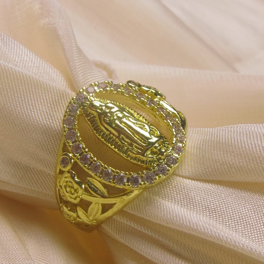 Christianartworkshop Classic & Vintage Style Our Lady Rose Copper Ring: Blending Faith with Elegance