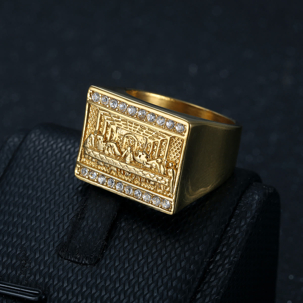 Christianartworkshop 2 Colors Vintage&Classic The Last Supper Ring: A Symbol of Devotion and Heritage